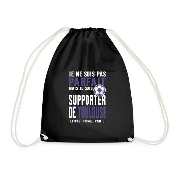 supporter football Toulouse humour club toulousain - Sac de sport léger - noir - Devant