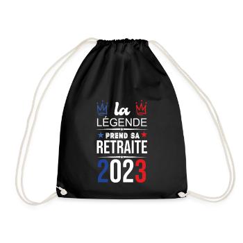 La Légende Prend Sa Retraite 2023 - Sac de sport léger - noir - Devant