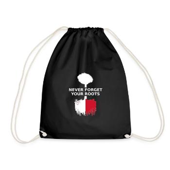 Malte n’oublie jamais vos racines - Sac de sport léger - noir - Devant