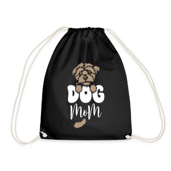 Dog Mom - Turnbeutel - Schwarz - Vorne
