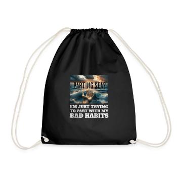 Mer de séparation ? Vêtements chrétiens drôles - Sac de sport léger - noir - Devant