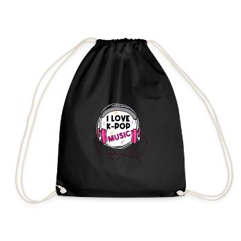K-Pop-Musik Kpop süchtig Gift - Turnbeutel - Schwarz - Vorne