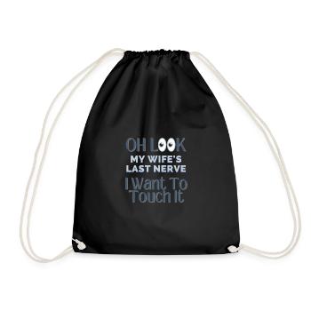 Oh regarde le dernier nerf de ma femme que je veux toucher - Sac de sport léger - noir - Devant