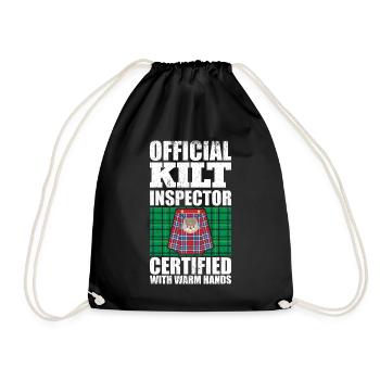 Kilt écossais disant jupe écossaise Écosse - Sac de sport léger - noir - Devant