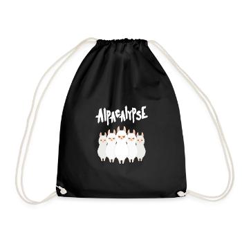 Alpacalypse - Funny Alpaca Halloween Design - Sac de sport léger - noir - Devant