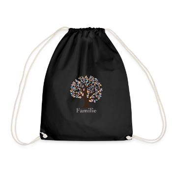 Family tree - Drawstring Bag - black - Front