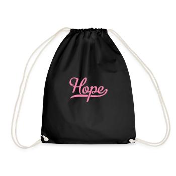 Hope - Drawstring Bag - black - Front