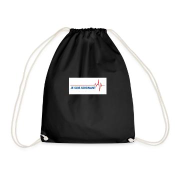 Je suis soignant - Sac de sport léger - noir - Devant