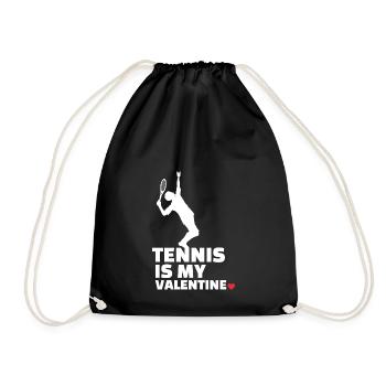 Ich Liebe Tennis Stilvolles - Turnbeutel - Schwarz - Vorne