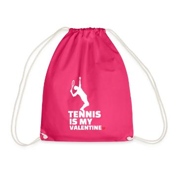 Ich Liebe Tennis Stilvolles - Turnbeutel - Fuchsia - Vorne