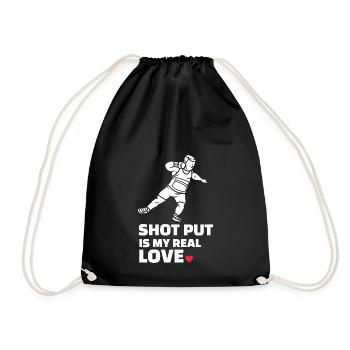 J’adore le lancer du poids - Sac de sport léger - noir - Devant