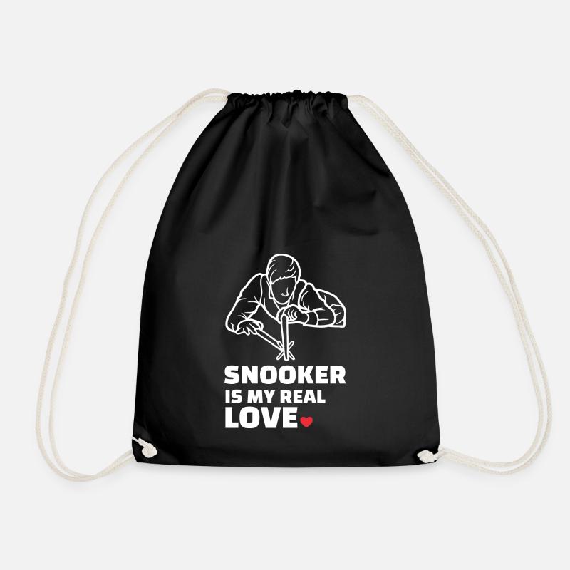 Ich Liebe Snooker - Turnbeutel - Schwarz