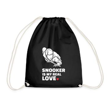 Ich Liebe Snooker - Turnbeutel - Schwarz - Vorne