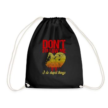 Mur d'escalade bloc escalade femme grimpeur - Sac de sport léger - noir - Devant