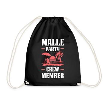 Malle Party Crew - Drawstring Bag - black - Front
