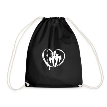 Taekwondo-girl Taekwondo-sisters Allkampf - Drawstring Bag - black - Front