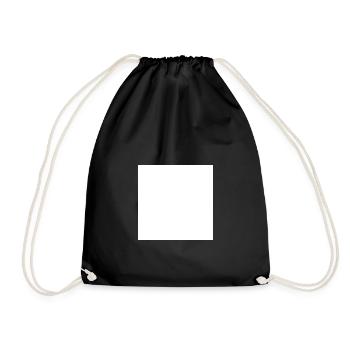 Stop | Symbol | White | gift idea - Drawstring Bag - black - Front