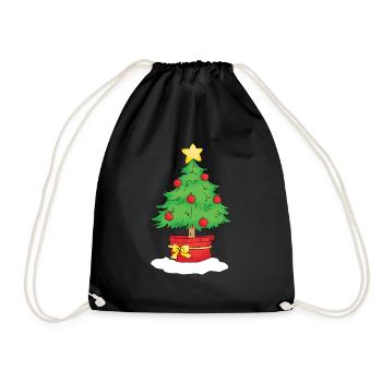 Christmas Tree - Turnbeutel - Schwarz - Vorne