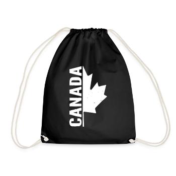 Canada Lover Canada Country North America Gift - Drawstring Bag - black - Front
