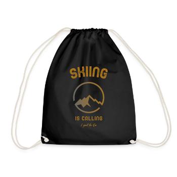 Ski Skiing is Calling - I got to Go - Sac de sport léger - noir - Devant