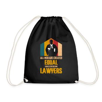 Tous les hommes sont créés égaux puis quelques-uns deviennent avocats - Sac de sport léger - noir - Devant