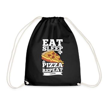 Manger Sleep Pizza Répéter - Sac de sport léger - noir - Devant