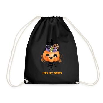 let's eat sweets -halloween - Sac de sport léger - noir - Devant