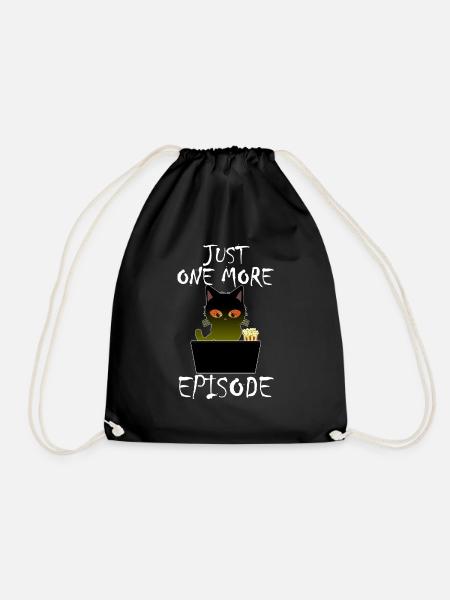 Just One More Episode - Binge Watch Katze - Turnbeutel - Schwarz