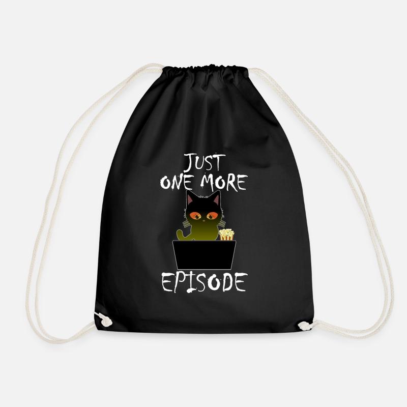Just One More Episode - Binge Watch Katze - Turnbeutel - Schwarz
