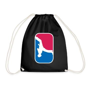 Capoeira Kampfsport Kämpfer fight lustige Geschenk - Turnbeutel - Schwarz - Vorne