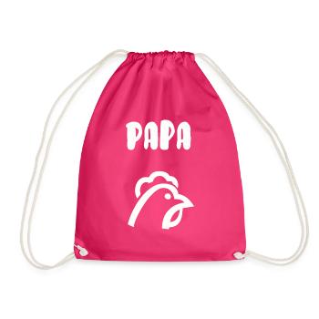 Papa poule - Sac de sport léger - fuchsia - Devant