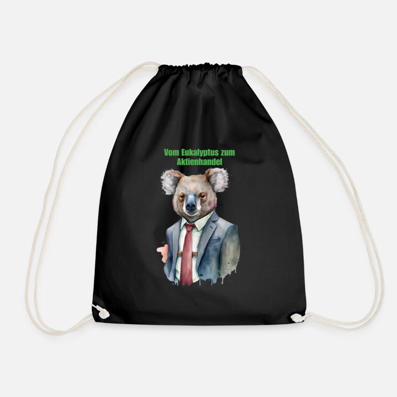 Koala Business-Einfach tierisch! - Turnbeutel - Schwarz