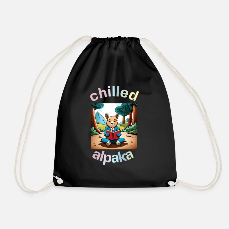 chilled alpaka - Turnbeutel - Schwarz