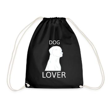 Hunde Liebhaber Dog Love Design Retriever - Turnbeutel - Schwarz - Vorne
