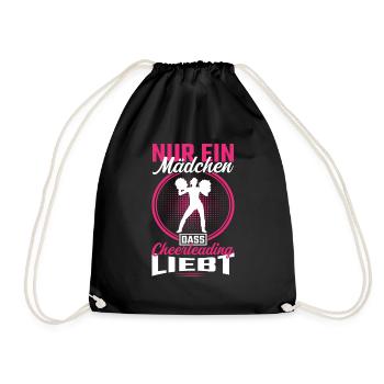 Cheerleading Cheerleaderin Nur ein Mädchen - Turnbeutel - Schwarz - Vorne