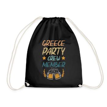 Greece Party Crew - Drawstring Bag - black - Front