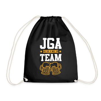 Jga Junggesellen Drinking Team - Turnbeutel - Schwarz - Vorne