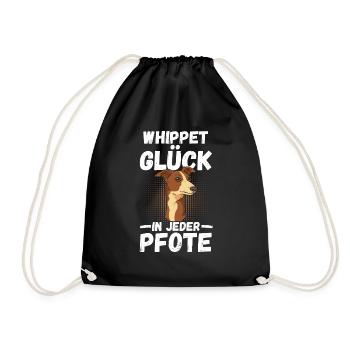 Chien Whippet - Sac de sport léger - noir - Devant