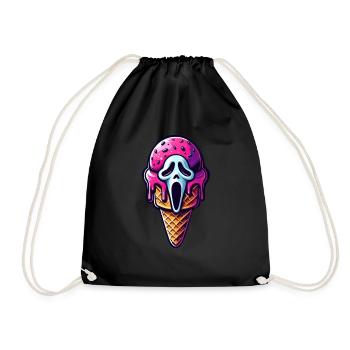 Ice Scream - Drawstring Bag - black - Front
