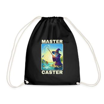 Maître lanceur de sorts - Magicien de la pêche magique - Sac de sport léger - noir - Devant