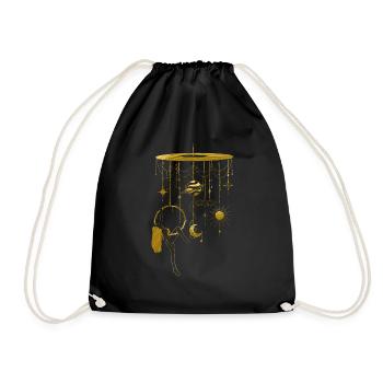 Golden Aerial Art for Free Spirits - Turnbeutel - Schwarz - Vorne