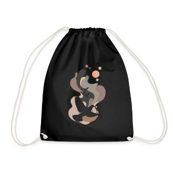 Dove of Peace Dove Dung - Drawstring Bag - black - Front