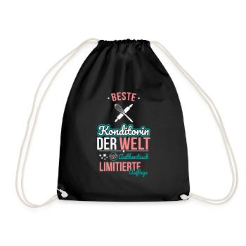 Best Pastry Chef in the World - 100% Authentic - Drawstring Bag - black - Front