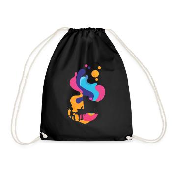 Pianist Piano - Drawstring Bag - black - Front