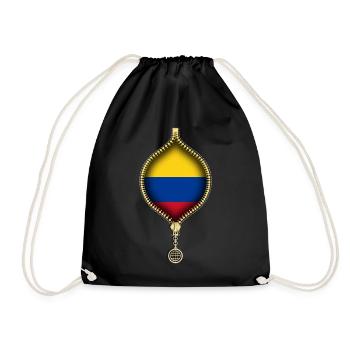 COLOMBIA | FLAG | URBAN SYNTHETICS - Turnbeutel - Schwarz - Vorne