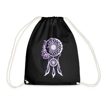 Indian Healing Symbol - Drawstring Bag - black - Front