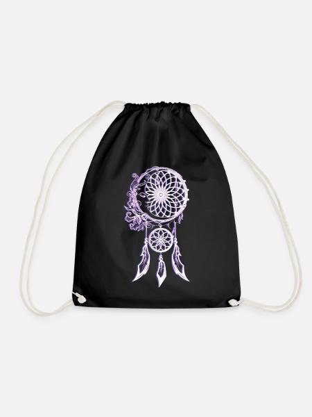 Indianer Heilung Symbol - Turnbeutel - Schwarz