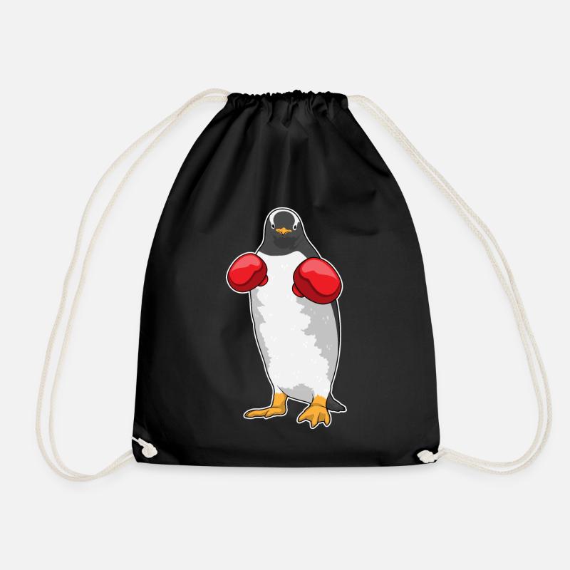 Pinguin Boxer Boxhandschuhe - Turnbeutel - Schwarz