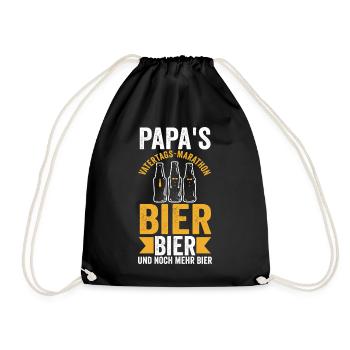 Papa Bière Père Fête des Pères - Sac de sport léger - noir - Devant