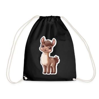 Lama Alpaga Lama Lama Cadeau Animal - Sac de sport léger - noir - Devant